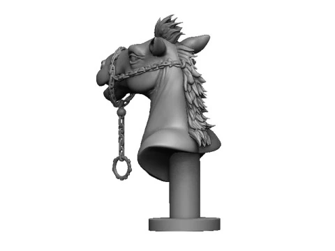Camel head 2 3D Print Model