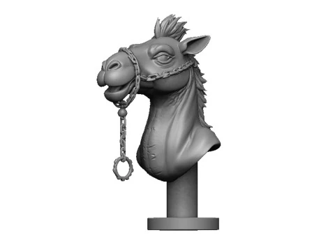 Camel head 2 3D Print Model