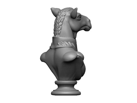 Camel head bust Model do druku 3D