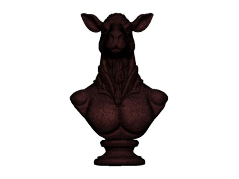 Camel head bust 3D Print Model