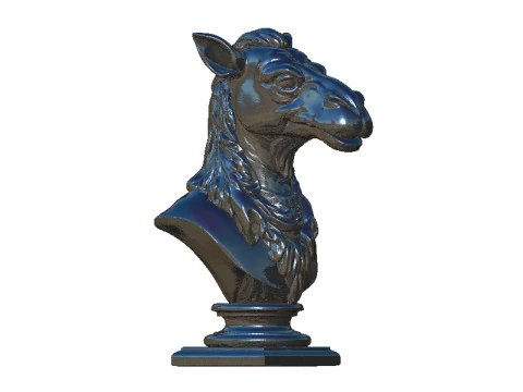 Camel head bust 2 3D Print Model