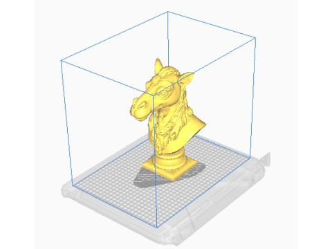 Camel head bust 2 3D 打印模型