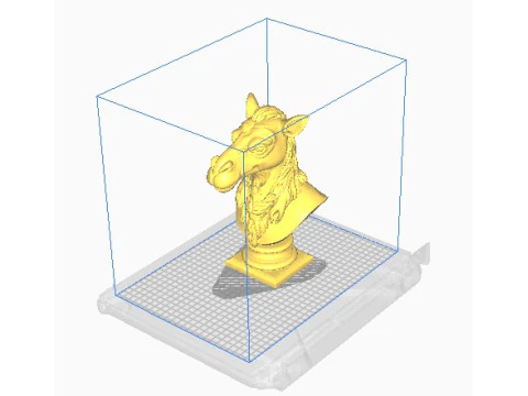 Camel head bust 2 3D Print Model