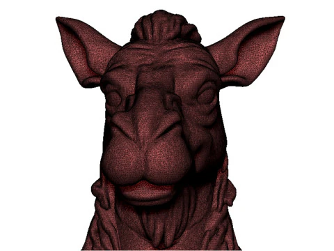 Camel head bust 2 3D Print Model