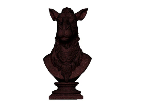 Camel head bust 2 3D Print Model