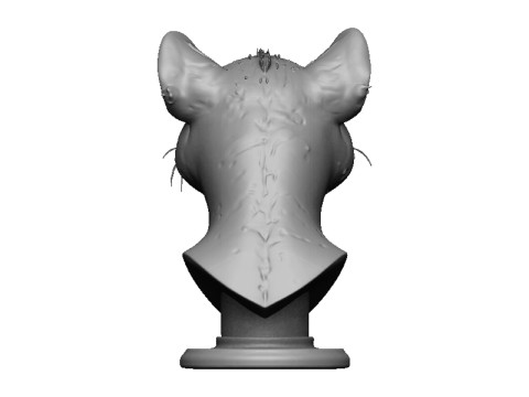 Cheetah head bust Model Cetak 3D