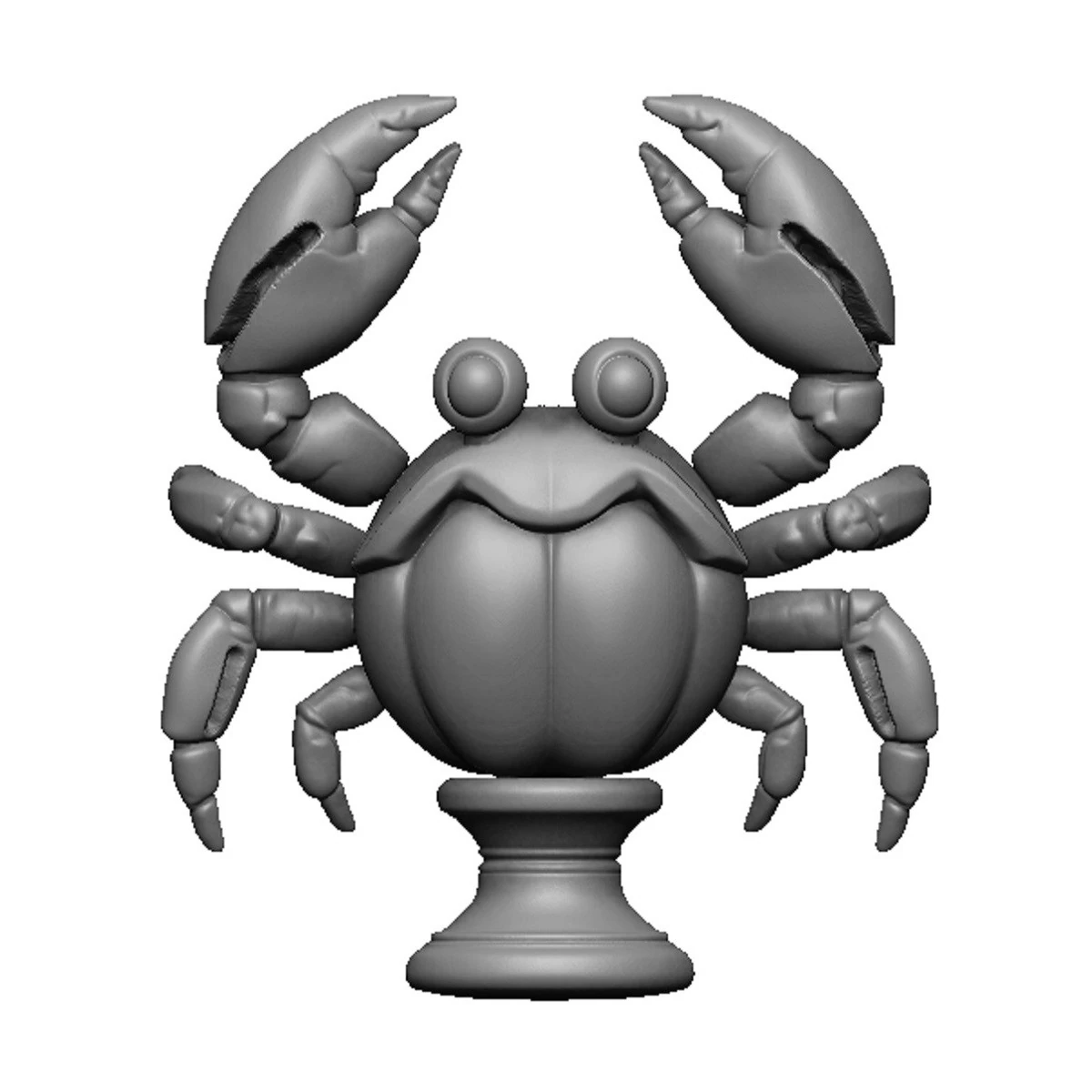 Crab bust 3D Print Model .c4d .max .obj .3ds .fbx .stl .blend 