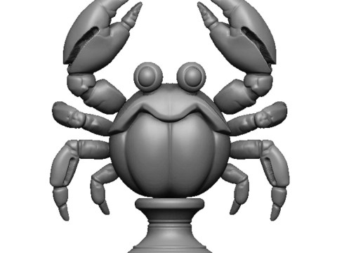 Crab bust 3D प्रिंट मॉडल