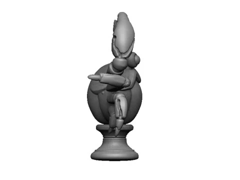 Crab bust 3D Print Model