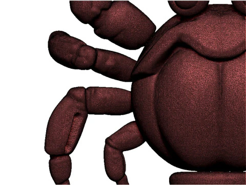 Crab bust 3D Print Model