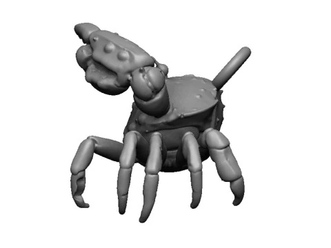 Crab pendant 3D Print Model