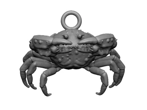 Crab pendant 3D Print Model