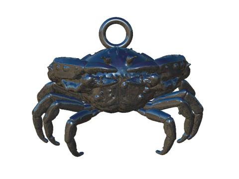 Crab pendant 3D Print Model