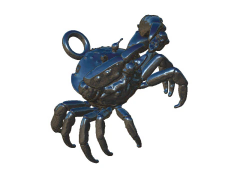 Crab pendant 3D Print Model