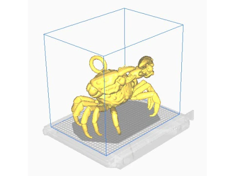 Crab pendant 3D Print Model