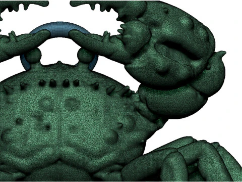 Crab pendant 3D Print Model