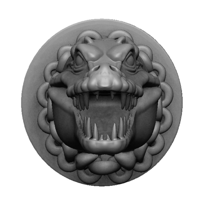 Crocodile head 3D Принт Модель .c4d .max .obj .3ds .fbx .stl .blend 