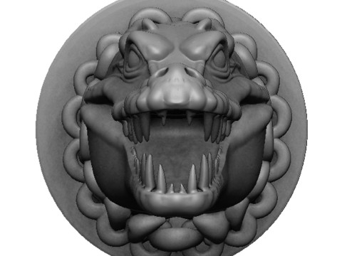 Crocodile head 3D 프린트 모델