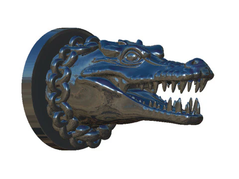 Crocodile head 3D Print Model
