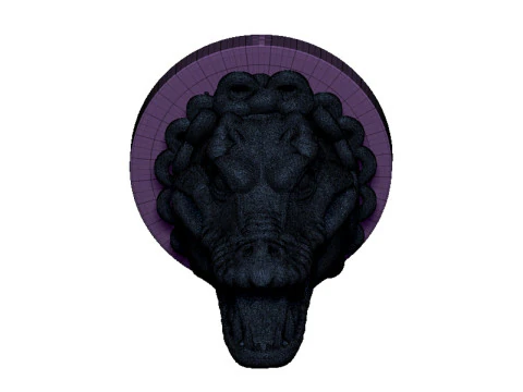 Crocodile head 3D Print Model