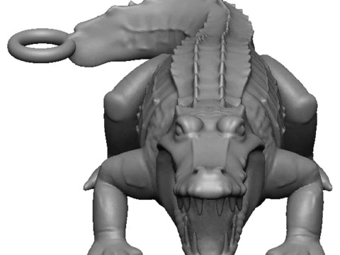 Pingente de crocodilo Modelo de Impressão 3D