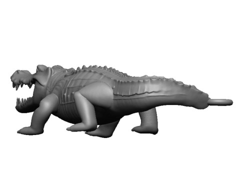 Crocodile pendant 3D Print Model