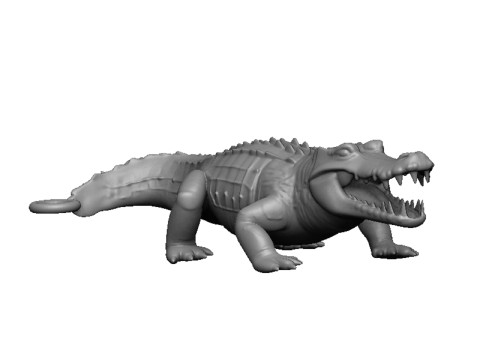 Crocodile pendant 3D Print Model