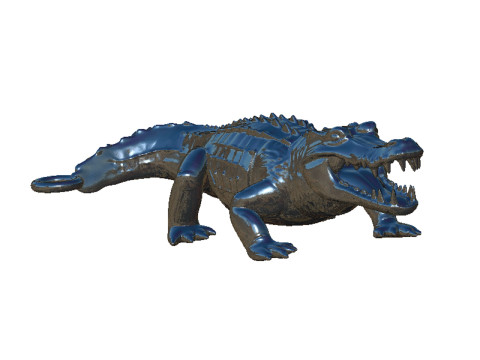 Crocodile pendant 3D Print Model