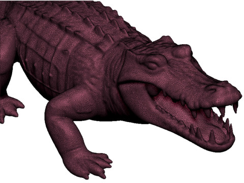 Crocodile pendant 3D Print Model