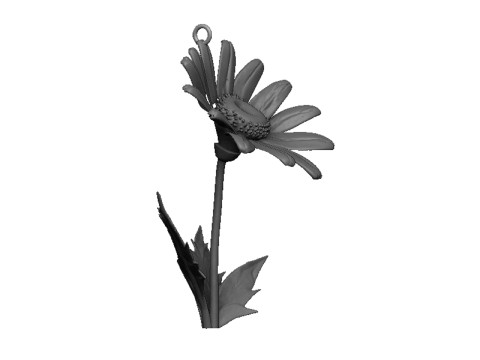 Daisy flower pendant 3D Druckmodell