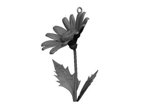 Daisy flower pendant 3D Druckmodell