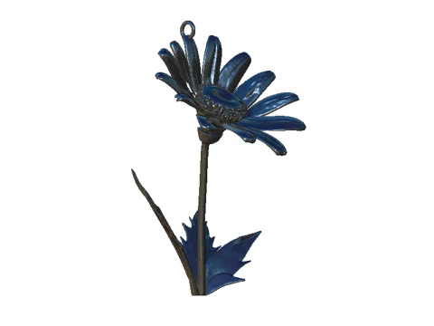 Daisy flower pendant 3D Print Model