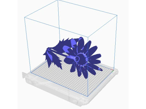 Daisy flower pendant 3D Print Model