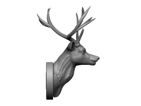 Deer head Model Cetak 3D