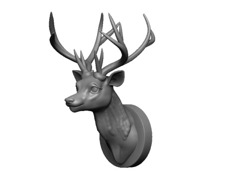 Deer head Model Cetak 3D