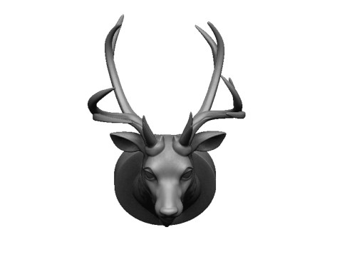 Deer head Model Cetak 3D