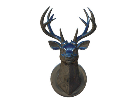 Deer head Model Cetak 3D