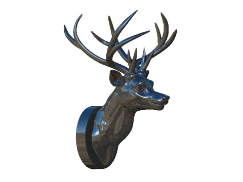 Deer head Model Cetak 3D