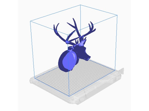 Deer head Model Cetak 3D