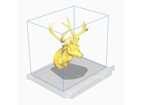 Deer head Model Cetak 3D