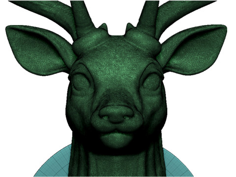 Deer head Model Cetak 3D