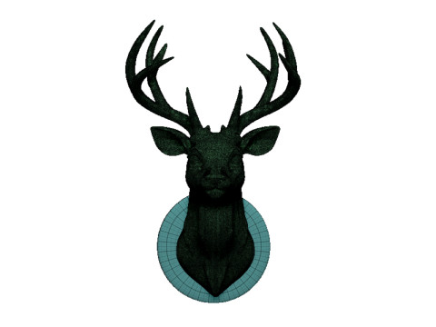 Deer head Model Cetak 3D