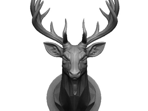 Deer head 2 Model do druku 3D