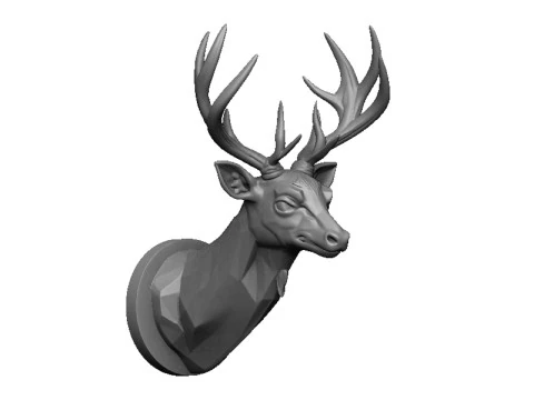Deer head 2 3D Print Model