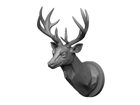 Deer head 2 Model Cetak 3D