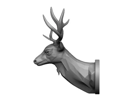 Deer head 2 3D Print Model