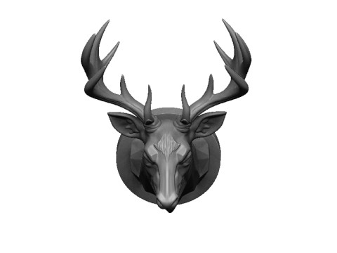 Deer head 2 Model Cetak 3D