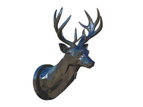 Deer head 2 Model Cetak 3D
