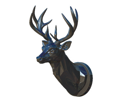 Deer head 2 Model Cetak 3D