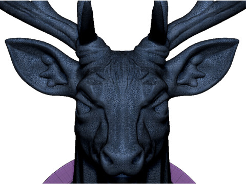 Deer head 2 Model Cetak 3D